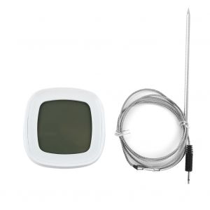 HJLIAN Thermometre et minuteur de cuisine electronique numerique a ecran tactile (sonde etanche) - Neuf