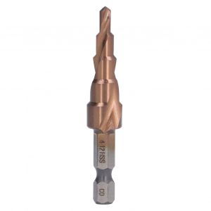 XYONG Foret etage en spirale, positionnement precis, ouverture en X a 118 ¡ã, foret etage hexagonal en acier rapide M35 - Neuf