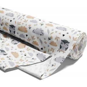Sjzg-Tissu Au Metre Coton 5m X 160 Cm - Tissu Pour Couture Decoration Et Loisirs Creatifs Ideal Pour Vetements Ameublement Accessoires Et Projets De Couture Diy Hiboux - Neuf