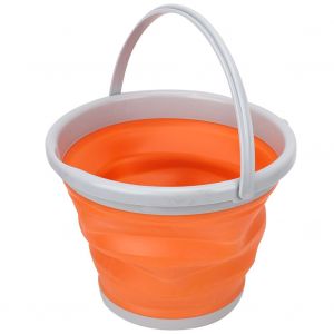 Seau Pliable De 10 L, Lavabo Portable D'exterieur Pour Camping, Randonnee, Voyage, Lavage De Voiture, 10 L - Neuf