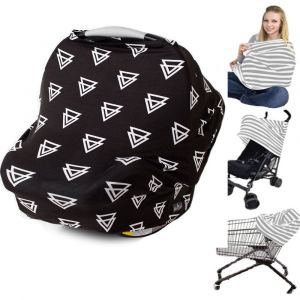 Housse D'allaitement Et Poncho D'allaitement Pour Bébé - Housse Multi-Usages Pour Siège Auto, Poussette, Protection Intégrale À 360° - Cadeau Pour Garçon Et Fille (20) - Neuf