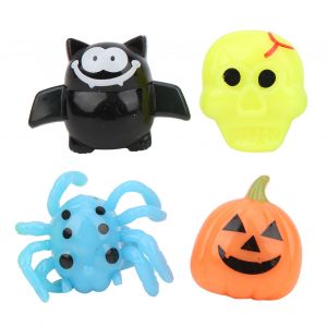 Lot De 4 Anneaux Lumineux A Led Pour Halloween, Decorations Pour Enfants, Fete D'halloween - Neuf