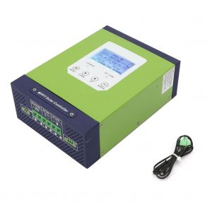 Controleur de charge solaire MPPT 12 V/24 V/48 V, regulateur de charge de batterie 20 A/30 A (30 A) - Neuf