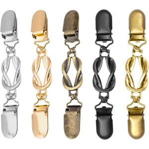 Kjdal-5 Morceaux De Clips D'&eacute;charpe,Clips M&eacute;talliques Vintage,Clips De D&eacute;coration &Eacute;charpe,Clips De R&eacute;sistance Aux V&ecirc;tements,Accessoires De V&ecirc;tements. - Neuf