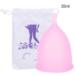 Coupe Menstruelle Collectrice En Silicone Pour Femme, Coupe Hygienique Feminine De Securite (Rose L) - Neuf