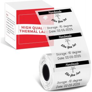 M110 Étiquettes 40x30 mm,transparentes,mates,en papier d'étiquettes thermique direct,autocollantes,pour imprimantes d'étiquettes M110,M108,M221,M220,M120 et M200 - Neuf