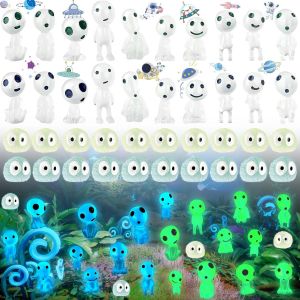 BHHBB-40 Pièces Lumineux Elfes RéSine, Décoratives Lumineux Arbre Elfes Figurines, Princesse Mononoke, Figurines Fantômes Lumineuses, Mini Princesse décoration Jardin, pour Les Décorations Jardin - Neuf
