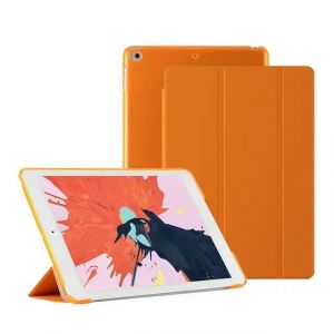 Generation Smart Protect Cover Pour Ipad Air 2 1 Mini 1 2 3 4 5 6 Pro11 7.9 "Ultra Mince Pu Cuir Pc Coque Arri&egrave;re Pour Iphone Apple.Orange.For Air1 Air2 - Neuf