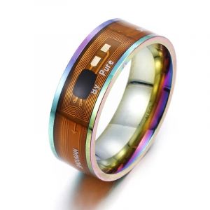 Nfc Smart Ring Portable Compact Portant Dispositif De Reconnaissance D'identit&eacute; Bijoux De Doigt Multifonctionnels Avec Puce - Neuf