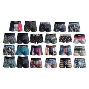 Boxer No Publik Homme Confort Et Fantaisie En Microfibre -Assortiment Modèles Photos Selon Arrivages- Pack De 3 Boxers Surprise - Neuf