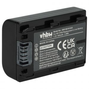 vhbw Batterie compatible avec Sony HDR-HC5(E), HDR-HC7(E), HDR-HC9E, HDR-HC9, HDR-SR10 appareil photo (500mAh, 7,2V, Li-ion), puce d'information - Neuf