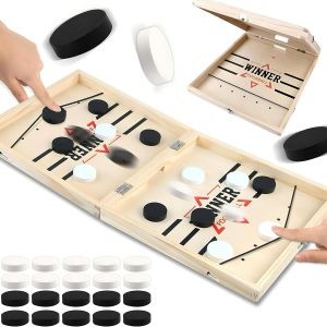 ERYI-Fast Sling Puck Game, Jeu De Société Rapide Slingpuck, Catapult Board Game, Jeu De Palet À Fronde Rapide, Jeux De Société Pour Deux Joueurs, Convient Pour L'Interaction Parent-Enfant - Neuf