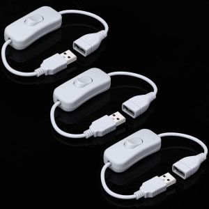 3 Pcs Câble USB Mâle à Femelle avec Interrupteur Marche/Arrêt, Interrupteur à Bascule Intégré d'extension USB pour Enregistreur de Conduite,Lampe de Bureau LED,Bandes LED,Ventilateur USB - Neuf