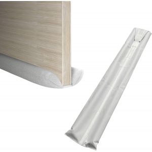 Boudin de Porte pour Porte,Double Boudin de Porte-2 côtés-70 à 90 cm-Largeur réglable-Tissu Oxford 600D imperméable et résistant à la Neige-Blanc - Neuf