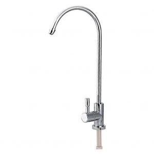 Robinet de cuisine 1/4 '',robinet en zinc à poignée unique à col de cygne 360 robinet chromé rotatif avec filtre à eau potable Reverse Osmos pour la cuisine - Neuf