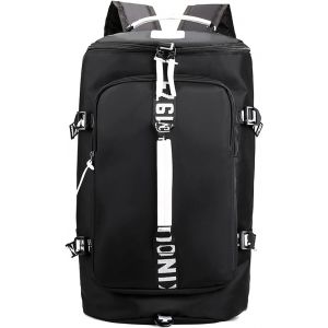 LETNERNY-Sac De Voyage Sac De Sport Femme Cabine Sac À Main Sac Week-End Femme Voyage Sacs Polochons Sac À Dos Loisir Sac À Dos Ordinateur Portable 15.6 Pouces Sac À Main Noir - Neuf