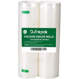 2 Rouleau 20x1500cm Rouleau Sacs Pour Machine Sous Vide Alimentaire,sans BPA et LFGB Sac de Congelation Sous Vide,Compatible Avec n'importe Quelle Scelleuse Sous Vide (le total:3000cm) - Neuf
