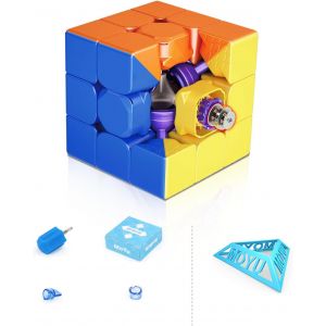 Super RS3M 3x3 Magic Cube,Professional 3x3 Puzzle Cube Stickerless Magnetic Master Cube Maglev Cube Gift for Speed Cuber(Maglev Version) - Neuf