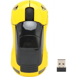 KALANKA-Souris sans Fil, Souris sans Fil Wi-FI 2,4 G avec Récepteur USB, Souris de Voiture de Sport 3D pour Ordinateur Portable, Tablette, Jeu, Bureau, Mac - Neuf