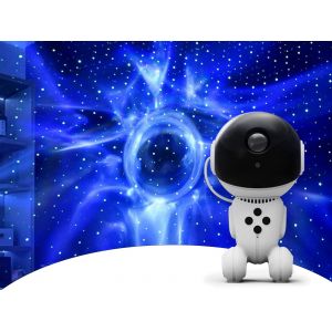 Projecteur Galaxie Astronaute Avec T&eacute;l&eacute;commande Et Alimentation Usb - Neuf