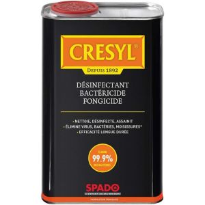 KAL-Crésyl Concentré -Désinfectant, Bactéricide Et Levuricide -Nettoyant -Efficacité Longue Durée -Elimine 99,9% Des Bactéries -1 L -Fabriqué En France - Neuf
