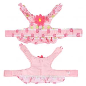 Hjlian Laisse Reglable Et Douce Pour Chien, Motif Ananas Mignon, Sangle De Poitrine Et De Dos, Ceinture (S) - Neuf