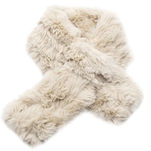 (Blanc Cassé. 85 Cm) Écharpe D'hiver En Fausse Fourrure Pour Femme, Châle Moelleux, Écharpe Chaude, Cache-Cou, Mignon, Moelleux, Doux, Épais, Cadeau - Neuf