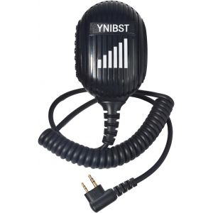 Microphone Haut-Parleur pour Talkie-walkie Compatible avec Motorola 2 Broches,for CP040 DP1400 GP68 GP88 GP300 Radio (Noir).[W192] - Neuf