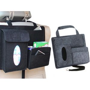 Lot de 2 organisateurs de si&egrave;ge arri&egrave;re de voiture avec plusieurs poches de rangement - Neuf