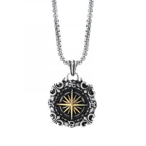 (Style 17) Collier Avec Pendentif Aigle En Acier Titane Pour Homme, Style Urbain, Punk Hip-Hop, Gar&ccedil;ons - Neuf