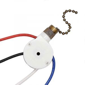 1PCS Ventilateur de plafond Lumières Interrupteur ZingEar ZE-208S E89885 3 vitesses 4 fil ventilateur interrupteur chaîne de traction,Fan Lig - Neuf