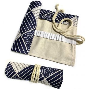 ERYI-Sac A Crayon De Toile, 72 Trous Pochette Pour Crayons, Trousse De Crayons De Couleurs Sac Multi-Usages (Crayons Non Inclus) - Neuf