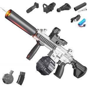 Pistolet À Eau Electrique,Pistolet À Eau Automatique,Pistolet À Eau Longue Portée De 10meter,Puissant Pistolet À Eau Avec Batterie Rechargeable,Pour Extérieure, Fête, La Plage, La Piscine - Neuf
