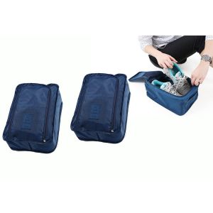 Lot De 2 Sacs De Rangement Portables Pour Chaussures De Voyage, R&eacute;sistants &Agrave; L'eau - Neuf