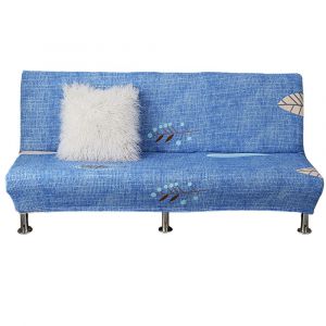 Housse de futon sans accoudoirs extensible avec &eacute;lastique au bas pour prot&eacute;ger vos meubles - Neuf