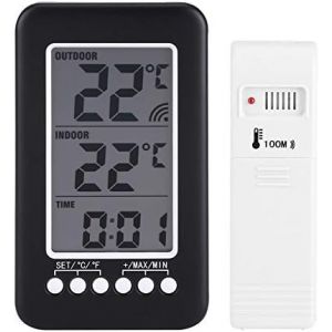 SUBZONAL-LCD num&eacute;rique int&eacute;rieur ext&eacute;rieur thermom&egrave;tre Horloge Compteur de temp&eacute;rature &eacute;metteur sans Fil hygrom&egrave;tres Stations m&eacute;t&eacute;orologiques - Neuf