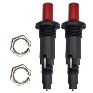 2pcs Sortie de chauffage à gaz Bouton de prise piézoélectrique Allumeur Chauffage à gaz Bougie d'allumage pour camping en plein air Accessoires de réchaud de pique- - Neuf