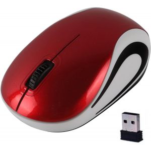 NSIECD-Mini Souris sans Fil Portable pour Voyages d'affaires Petites Souris Ergonomiques 2.4G 1000DPI pour Enfants Petites Mains pour Windows/iOS/Android Ordinateur Portable/PC (Rouge) - Neuf