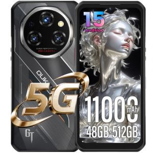 OUKITEL WP62 Smartphone Incassable 5G 48Go+512Go 11000mAh 6.6" Dural SIM/NFC Noir - Neuf