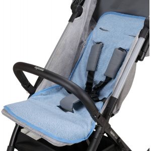 Babysanity Couvre-Si&egrave;ge D'&eacute;t&eacute; En &Eacute;ponge De Coton 100% Housse De Poussette Universelle Anti-Transpiration Pour B&eacute;b&eacute; Et Nouveau-N&eacute; - Fabriqu&eacute; En Italie (Gris) - Neuf