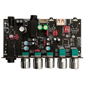 Dam H1 Karaoké Réverbération Conseil Frontal Effet Microphone Chant Avec Bluetooth Usb Decode Board (B) - Neuf
