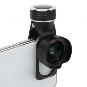 Kit d'objectifs 5 en 1?: teleobjectif 12,8x pour telephone portable, grand angle, fisheye, macro, pour observer les matchs, les paysages et les concerts. - Neuf