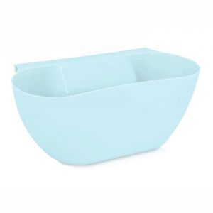 1 Pcs Coupelle Collecte Déchets Cuisine Bleu- Bac Poubelle Collecteur 3,8l Pour Plan De Travail - Récipient À Accrocher 28 X 13,5 X 11 Cm - Neuf