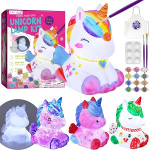 Mdy-Kit De Peinture Lampe De Licorne Veilleuse 3d, Cadeau Fille 6 7 8 9 10 Ans, Loisirs Créatifs Fille Enfant, Licorne Jouet Fille Garcon, Kit D'arts Et D'artisanat, Cadeau D'anniversaire Fille 4-12 - Neuf