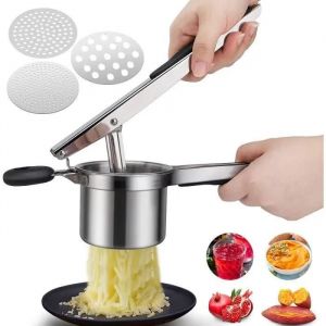 Presse Purée Manuel - Nosku - Acier Inoxydable - Idéal Pour Fruits Et Légumes - Compatible Lave-Vaisselleacier Inoxydable - Neuf
