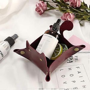 Chat En Forme Pliable En Cuir De Voiturier Le Tiroir Fourre-Tout Le Pliage Des D&eacute;s L'arrondissement Plateau - Bureau De Maison - Neuf