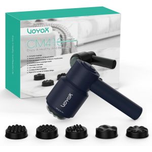 Masseur Anti Cellulite, Ventre, Cuisses, Fesses Massage Cellulite, Masseur &Eacute;lectrique De Relaxation Musculaire Avec 5 T&ecirc;tes Multifonctions, Transportable Et Rechargeable Cm410 (Bleu) - Neuf