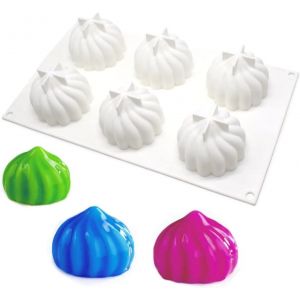 Moules &Agrave; G&acirc;teaux En Mousse Fran&ccedil;aise En Silicone,Ustensiles De Cuisson 3d Bricolage Moule &Agrave; Bougie De Savon Au Chocolat,6 Trous Xiaolongbao - Neuf