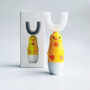 Brosse &Agrave; Dents &Eacute;lectrique Automatique Pour Enfants De 3 &Agrave; 6 Ans, Brosse &Agrave; Dents Ultrasonique Pour Enfants De 4 &Agrave; 9 Ans, Brosse &Agrave; Dents &Eacute;lectronique Blanchissante De Type U Pour Enfants (Lot De 2, Ja - Neuf