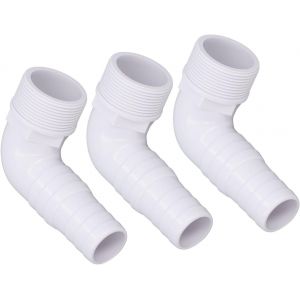 Raccord à 90 degrés pour SPX1105Z3 SPX1105Z4 SPX1091Z7,3 pièces adaptateur de tuyau coudé en plastique,raccord d'adaptateur de tuyau de piscine coudé pour piscine - Neuf